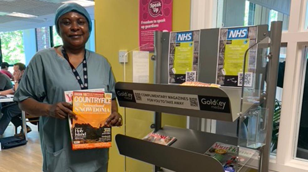 The initiatives helping to boost mental wellbeing among NHS staff; magazine stand